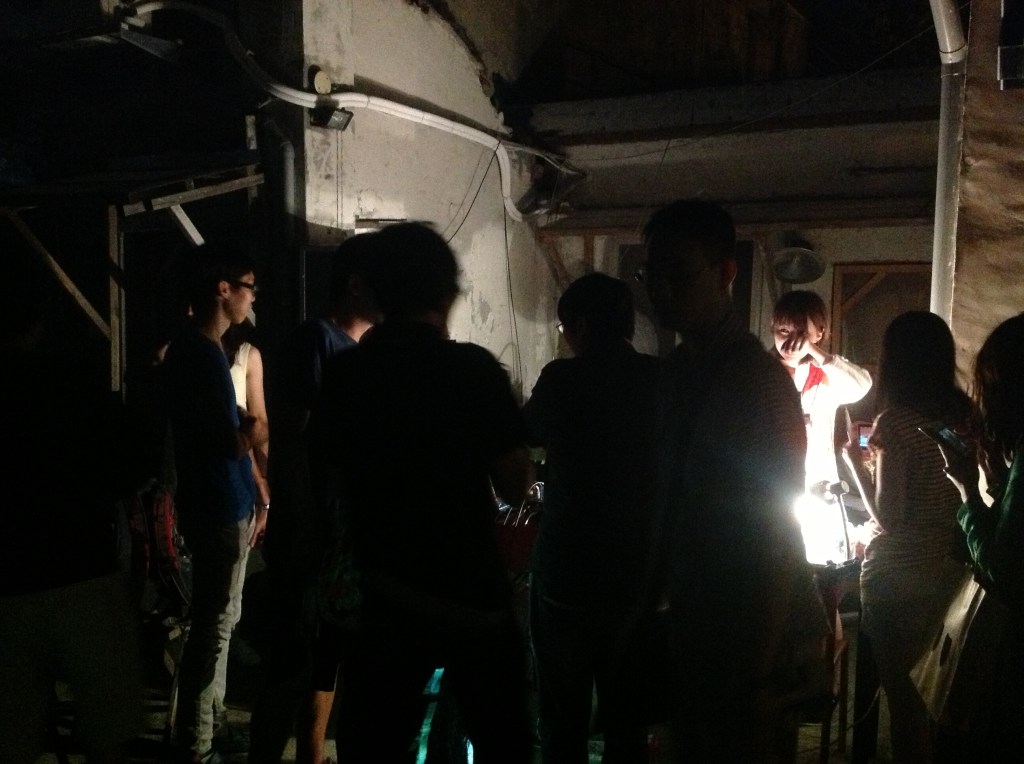 after performing, small chat